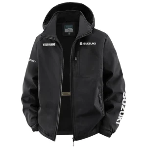 Suzuki Exclusive Logo Fleece Windbreaker Jacket Detachable Hood TTFSV202C0819SUZ Jacket