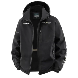 War Eagle Exclusive Logo Fleece Windbreaker Jacket Detachable Hood TTFSV202C0819WEZ Jacket