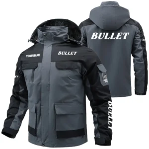 Bullet Exclusive Logo Water Resistant Fleece Jacket Detachable Hood TTFSV203F0819BUZ Jacket