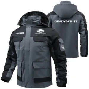 Grady-White Exclusive Logo Water Resistant Fleece Jacket Detachable Hood TTFSV203F0819GWZ Jacket