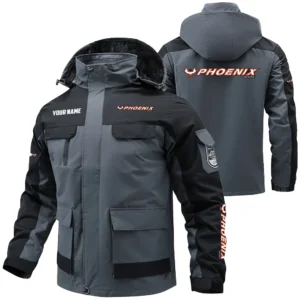 Phoenix Exclusive Logo Water Resistant Fleece Jacket Detachable Hood TTFSV203F0819PBZ Jacket