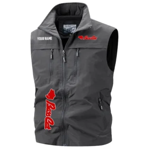 Bass Cat Exclusive Logo Multi-Pocket Sleeveless Vest TTFSV2100819BCZ Vest
