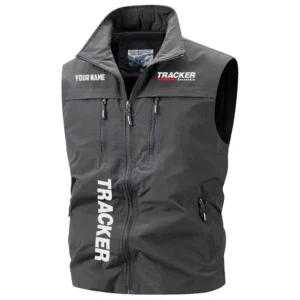 Tracker Exclusive Logo Multi-Pocket Sleeveless Vest TTFSV2100819TRZ Vest