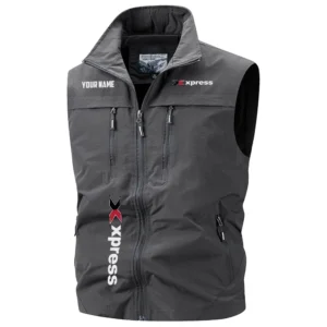 Xpress Exclusive Logo Multi-Pocket Sleeveless Vest TTFSV2100819XBZ Vest