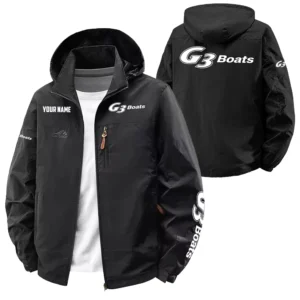G3 Exclusive Logo Softshell Waterproof Outdoor Jacket Detachable Hood TTFSWOJA0819G3Z Jacket