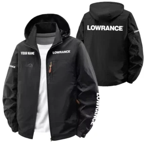 Lowrance Exclusive Logo Softshell Waterproof Outdoor Jacket Detachable Hood TTFSWOJA0819LZ Jacket