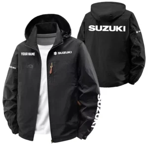 Suzuki Exclusive Logo Softshell Waterproof Outdoor Jacket Detachable Hood TTFSWOJA0819SUZ Jacket