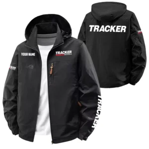 Tracker Exclusive Logo Softshell Waterproof Outdoor Jacket Detachable Hood TTFSWOJA0819TRZ Jacket