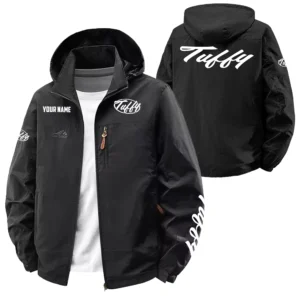 Tuffy Exclusive Logo Softshell Waterproof Outdoor Jacket Detachable Hood TTFSWOJA0819TUZ Jacket