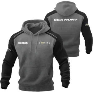Sea Hunt Exclusive Logo Waffle Quilted Hoodie TTFSH358081901SEZ Hoodie