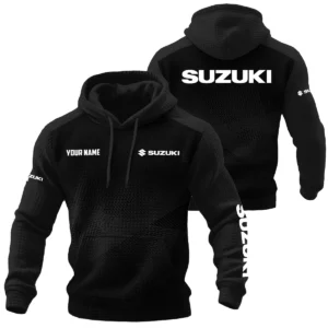 Suzuki Exclusive Logo Waffle Quilted Hoodie TTFSH358081902SUZ Hoodie
