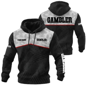 Gambler Exclusive Logo Waffle Quilted Hoodie TTFSH358081903GBZ Hoodie
