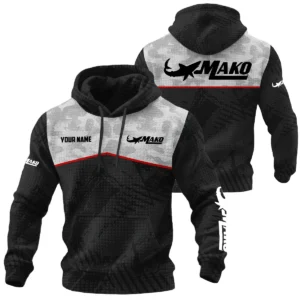 Mako Exclusive Logo Waffle Quilted Hoodie TTFSH358081903MAZ Hoodie