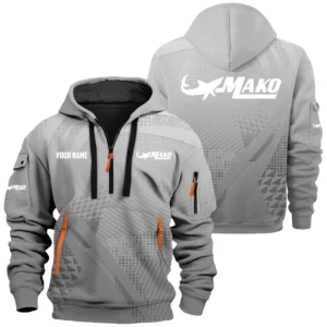 Mako Exclusive Logo Hoodie Half Zipper TTFSHHZSB251007MAZ Hoodie