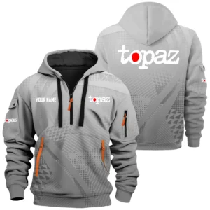 Topaz Exclusive Logo Hoodie Half Zipper TTFSHHZSB251007TPZ Hoodie