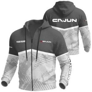 Cajun Exclusive Logo Waffle Zipper Hoodie TTFSWHZS3D081901CJZ Hoodie