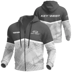 Key West Exclusive Logo Waffle Zipper Hoodie TTFSWHZS3D081901KWZ Hoodie