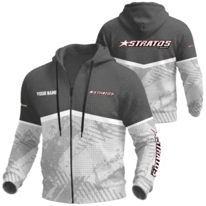 Stratos Exclusive Logo Waffle Zipper Hoodie TTFSWHZS3D081901SAZ Hoodie