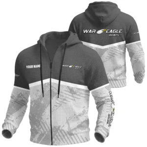War Eagle Exclusive Logo Waffle Zipper Hoodie TTFSWHZS3D081901WEZ Hoodie