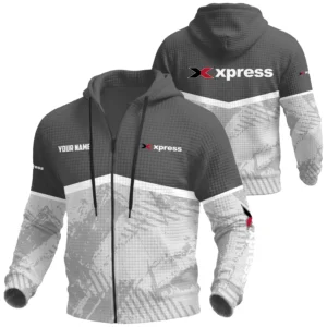 Xpress Exclusive Logo Waffle Zipper Hoodie TTFSWHZS3D081901XBZ Hoodie