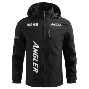 Angler Exclusive Logo Waterproof Outdoor Windbreaker Jacket Detachable Hood TTFSWOJNC2510AGZ Jacket