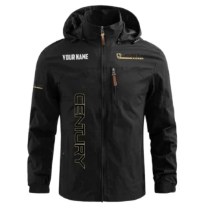 Century Exclusive Logo Waterproof Outdoor Windbreaker Jacket Detachable Hood TTFSWOJNC2510CYZ Jacket