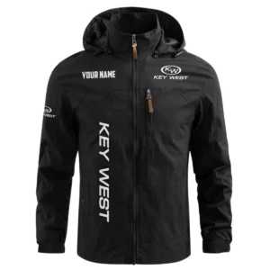 Key West Exclusive Logo Waterproof Outdoor Windbreaker Jacket Detachable Hood TTFSWOJNC2510KWZ Jacket