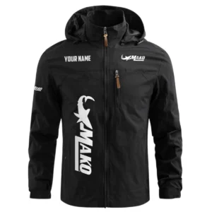 Mako Exclusive Logo Waterproof Outdoor Windbreaker Jacket Detachable Hood TTFSWOJNC2510MAZ Jacket