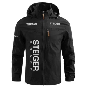 Steiger Craft Exclusive Logo Waterproof Outdoor Windbreaker Jacket Detachable Hood TTFSWOJNC2510STEZ Jacket
