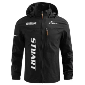 Stuart Exclusive Logo Waterproof Outdoor Windbreaker Jacket Detachable Hood TTFSWOJNC2510STUZ Jacket