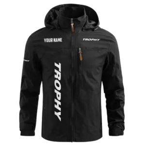 Trophy Exclusive Logo Waterproof Outdoor Windbreaker Jacket Detachable Hood TTFSWOJNC2510TOZ Jacket