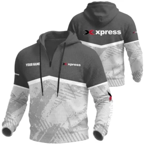 Xpress Exclusive Logo Waffle Quarter-zip Hoodie TTFSWQH3D081901XBZ Hoodie