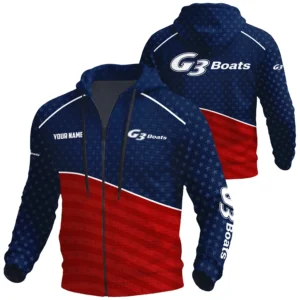 G3 Exclusive Logo Waffle Zipper Hoodie TTFSWHZS3D081902G3Z Hoodie