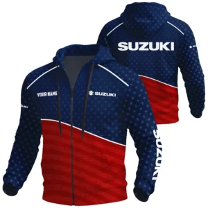 Suzuki Exclusive Logo Waffle Zipper Hoodie TTFSWHZS3D081902SUZ Hoodie