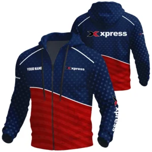 Xpress Exclusive Logo Waffle Zipper Hoodie TTFSWHZS3D081902XBZ Hoodie