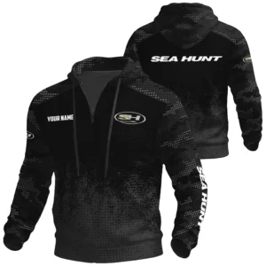 Sea Hunt Exclusive Logo Waffle Quarter-zip Hoodie TTFSWQH3D081903SEZ Hoodie