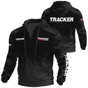 Tracker Exclusive Logo Waffle Quarter-zip Hoodie TTFSWQH3D081903TRZ Hoodie