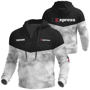 Xpress Exclusive Logo Waffle Quarter-zip Hoodie TTFSWQH3D081905XBZ Hoodie