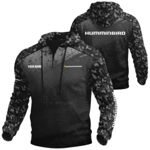 Humminbird Exclusive Logo Waffle Quarter-zip Hoodie TTFSWQH3D081907HUZ Hoodie
