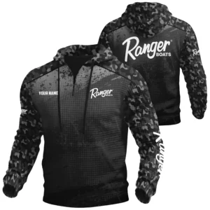 Ranger Exclusive Logo Waffle Quarter-zip Hoodie TTFSWQH3D081907RBZ Hoodie