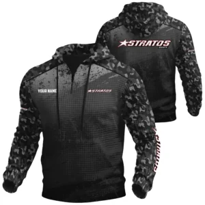 Stratos Exclusive Logo Waffle Quarter-zip Hoodie TTFSWQH3D081907SAZ Hoodie