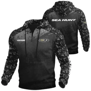 Sea Hunt Exclusive Logo Waffle Quarter-zip Hoodie TTFSWQH3D081907SEZ Hoodie