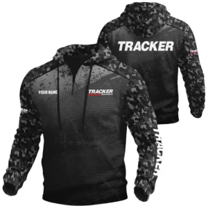 Tracker Exclusive Logo Waffle Quarter-zip Hoodie TTFSWQH3D081907TRZ Hoodie