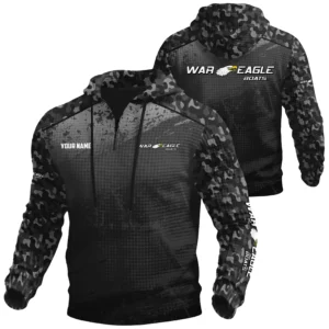 War Eagle Exclusive Logo Waffle Quarter-zip Hoodie TTFSWQH3D081907WEZ Hoodie