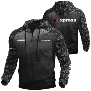 Xpress Exclusive Logo Waffle Quarter-zip Hoodie TTFSWQH3D081907XBZ Hoodie
