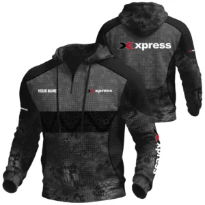 Xpress Exclusive Logo Waffle Quarter-zip Hoodie TTFSWQH3D081908XBZ Hoodie