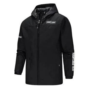 Customizable Softshell Rain Jacket, Waterproof, Breathable, Windbreaker Jacket OUFASGRJCC