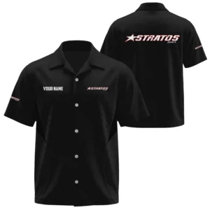 Stratos Exclusive Logo Short Sleeve Camp Collar Shirts TTFSHW26081901SAZ Shirt