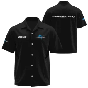 Aquasport Exclusive Logo Short Sleeve Camp Collar Shirts TTFSHW26251001ASZ Shirt