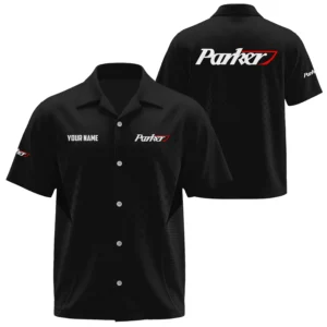 Parker Exclusive Logo Short Sleeve Camp Collar Shirts TTFSHW26251001PAZ Shirt
